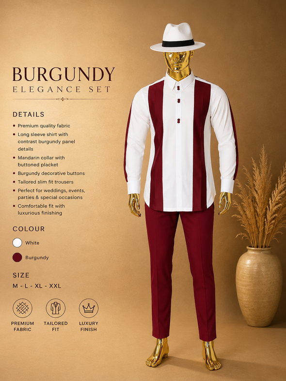 Bold and refined two-Tone Ensemble White