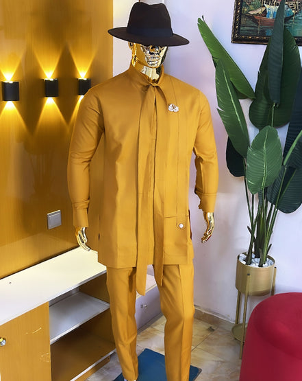 Rich Mustard Two-Piece Ensemble