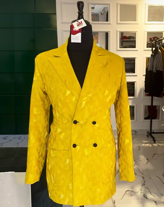 Striking Mustard Luxury Blazer